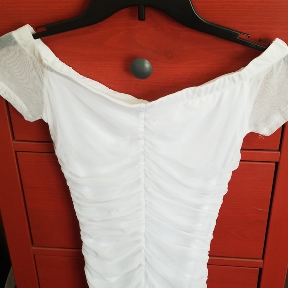 G by Guess Mesh Rouched Dress - Picture 3 of 4